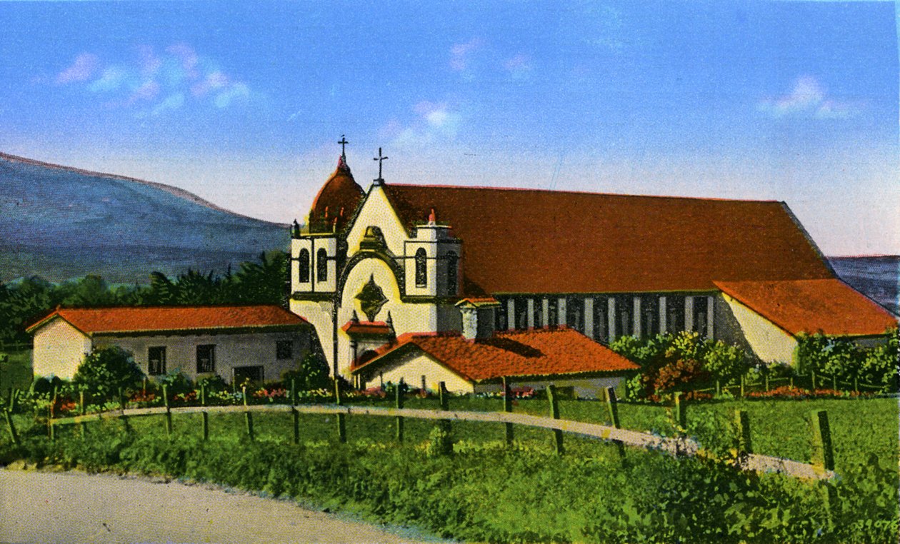 California: El Carmel Mission by Unbekannter Künstler
