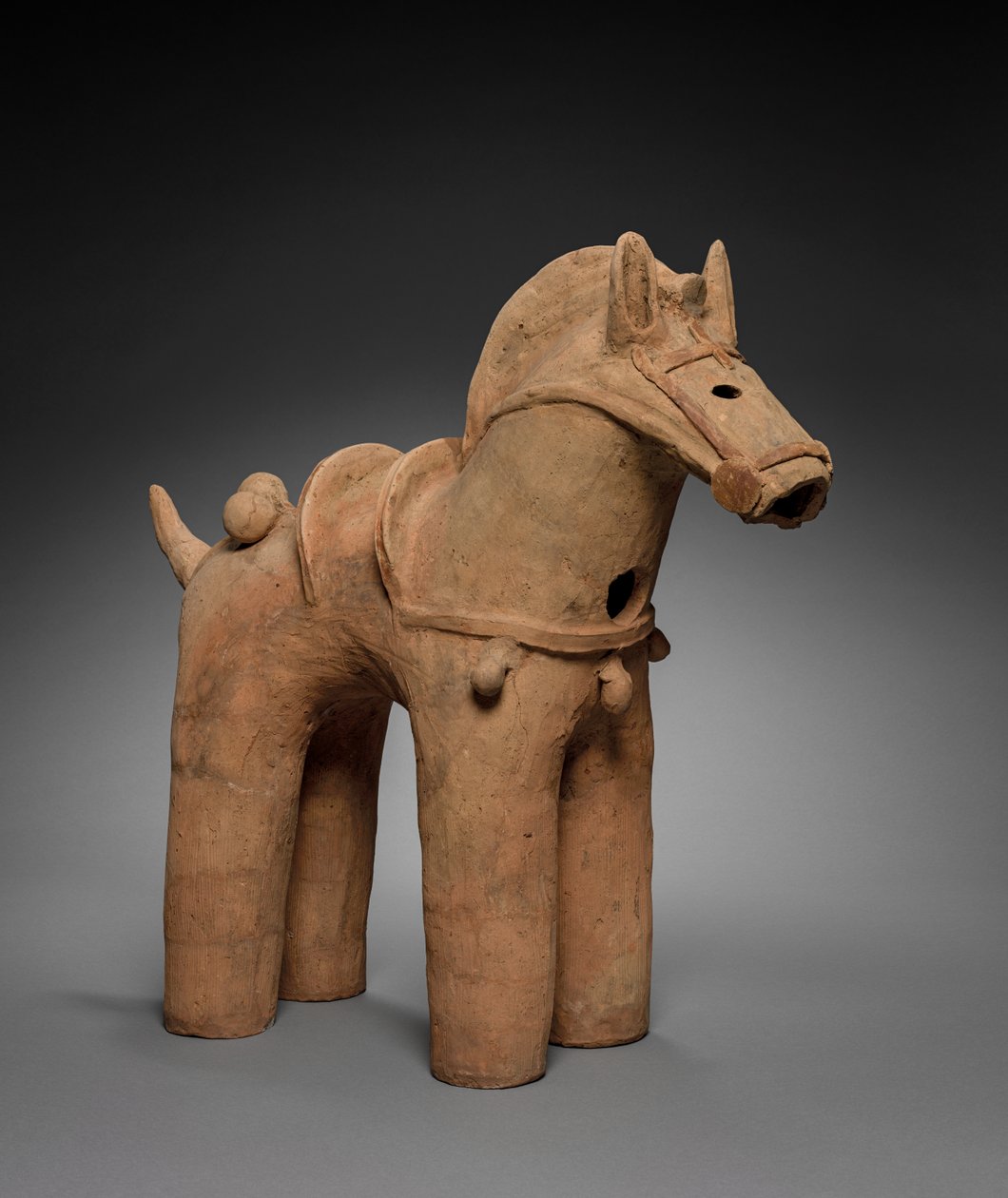 Caparisoned Haniwa Horse, 400s-500s by Unbekannt