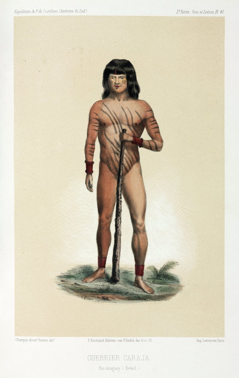 Caraja warrior, Brazil by Unbekannt