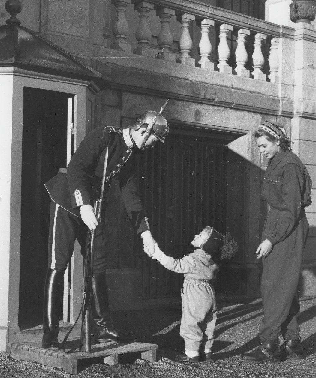 Carl XVI Gustaf as a child in the park outside Haga castle in Stockholm by Unbekannter Künstler