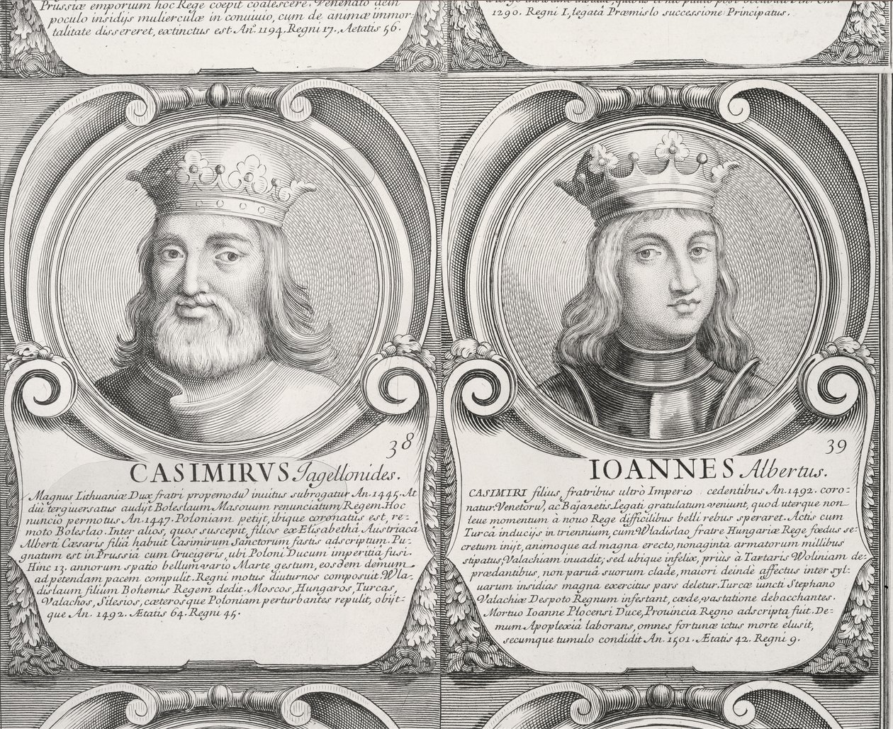 Casimir IV Jagiellon, and Jan I Olbracht, no. 38 and 39 from 