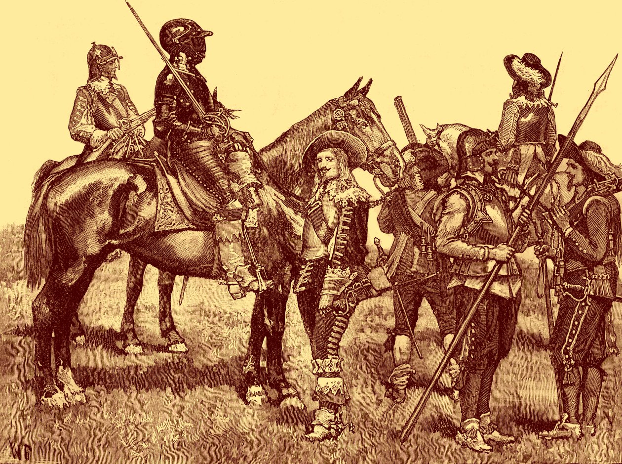 Cavalier Soldiers - English Civil War by Unbekannter Künstler