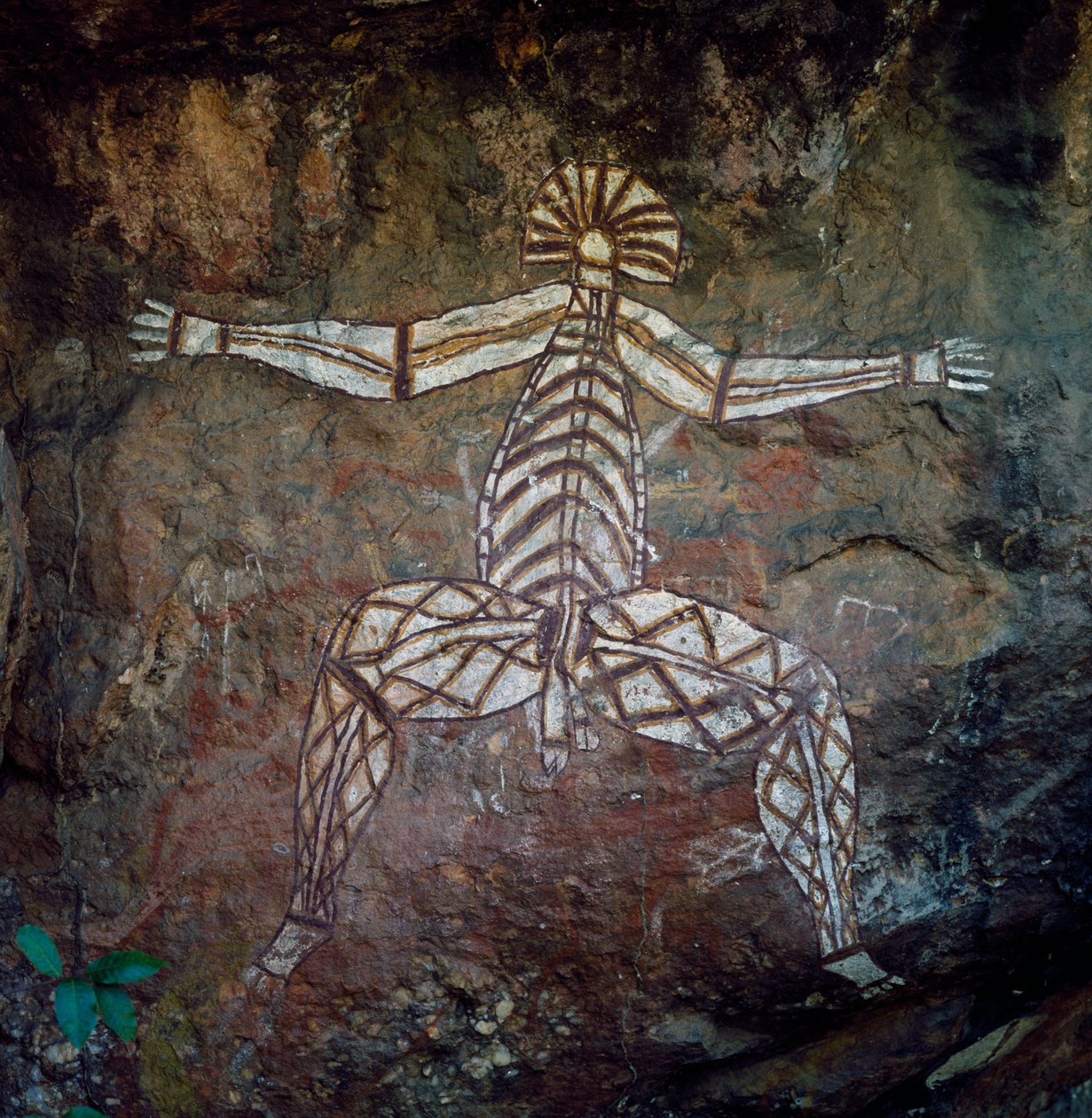 Cave painting, Arnhem Land, Northern Territory, Australia, Aboriginal culture by Benjamin Baud