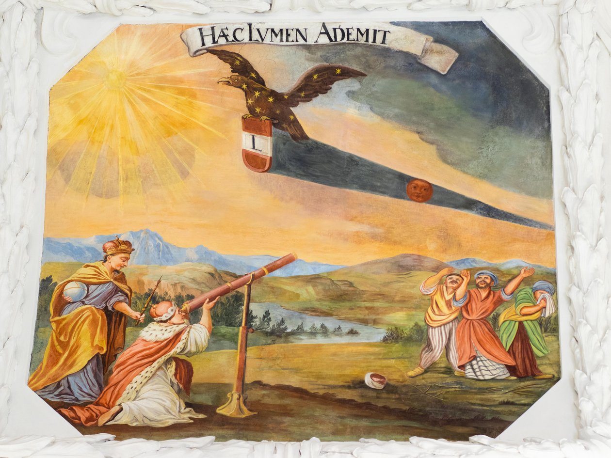 Ceiling fresco in the aisle of St Catherine