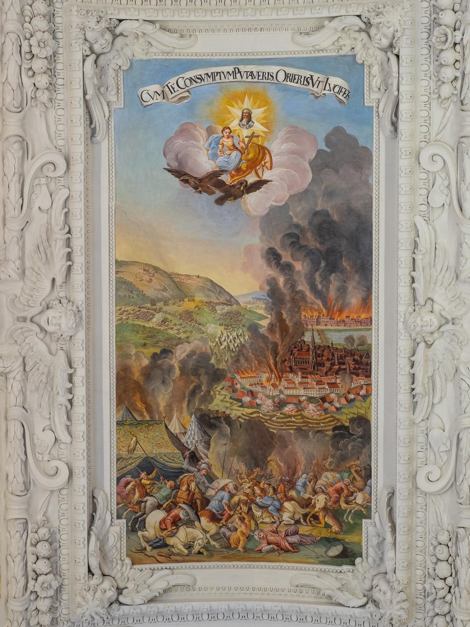 Ceiling fresco in the side aisle of St. Catherine