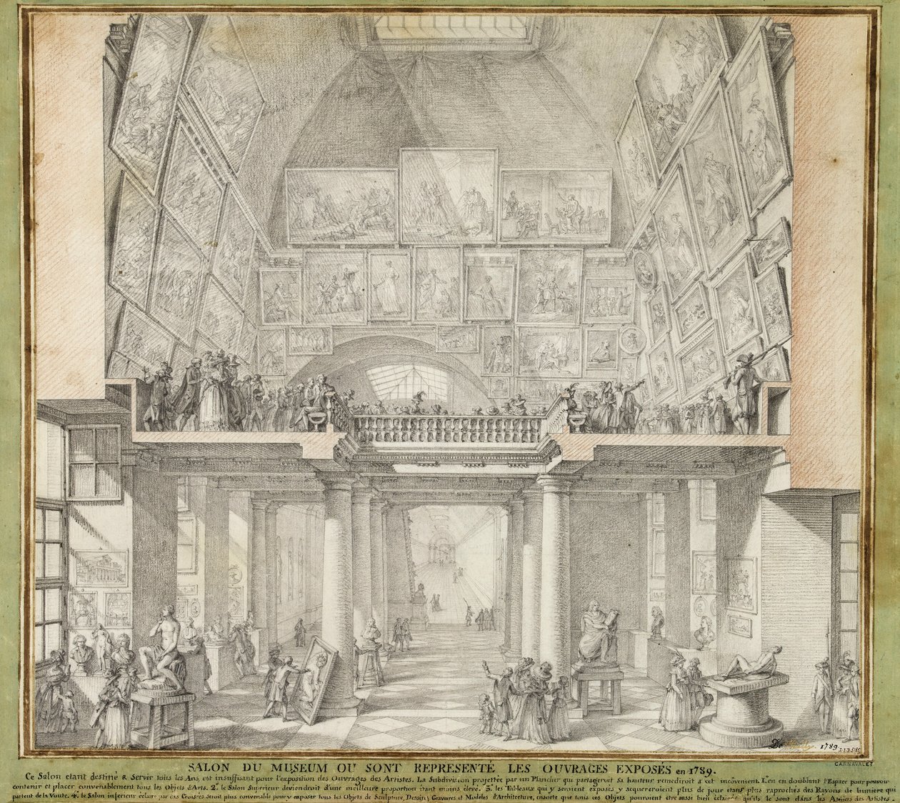 Salon de Paris, 1789 by Unbekannter Künstler