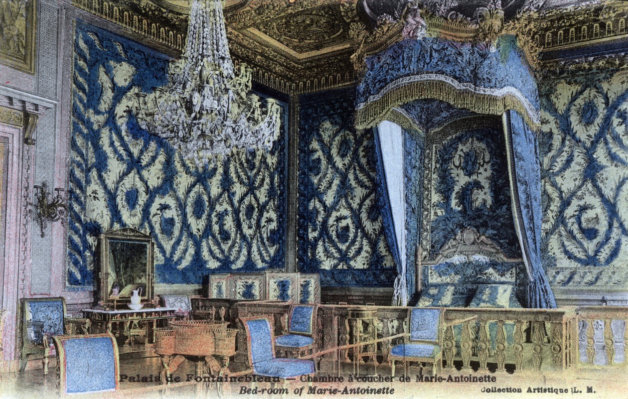 Chateau de Fontainebleau: Bedroom of Queen Marie Antoinette by William M. Timlin