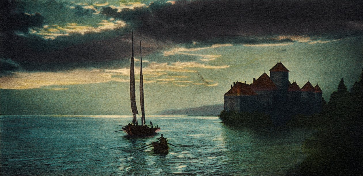 Château de Chillon - The Castle on Lake Geneva (near Montreux) (postcard) by Unbekannter Künstler