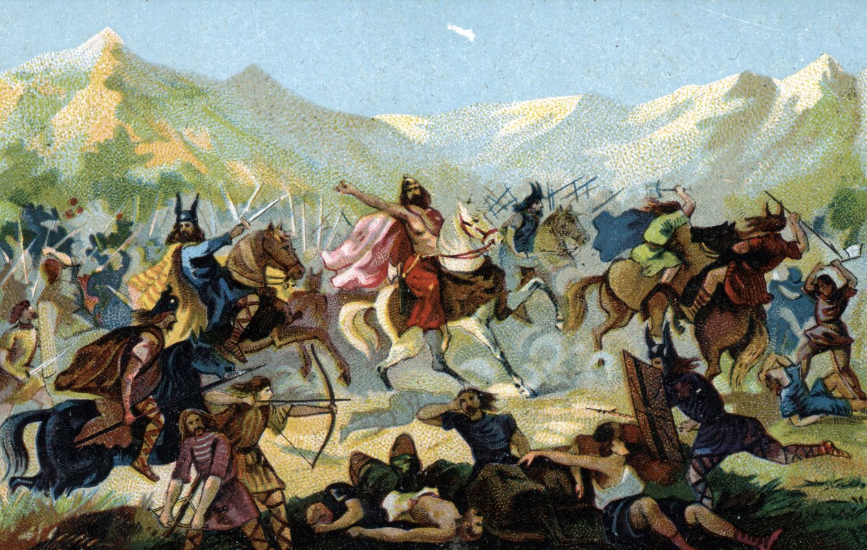 Clovis I at the Battle of Tolbiac by Unbekannter Künstler