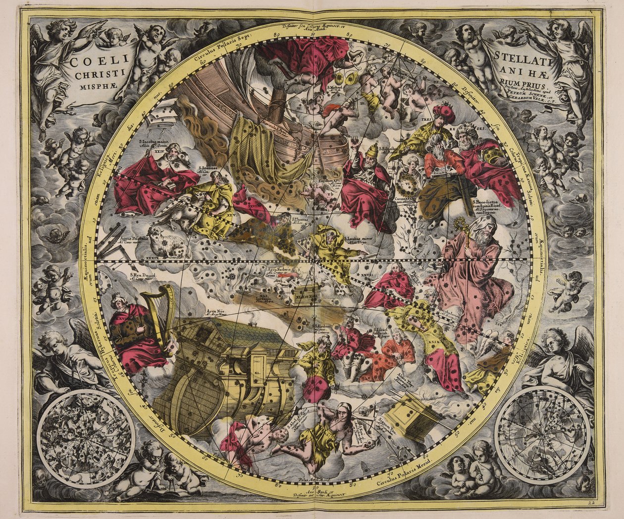 Christian Starry Sky Hemisphere by Unbekannter Künstler