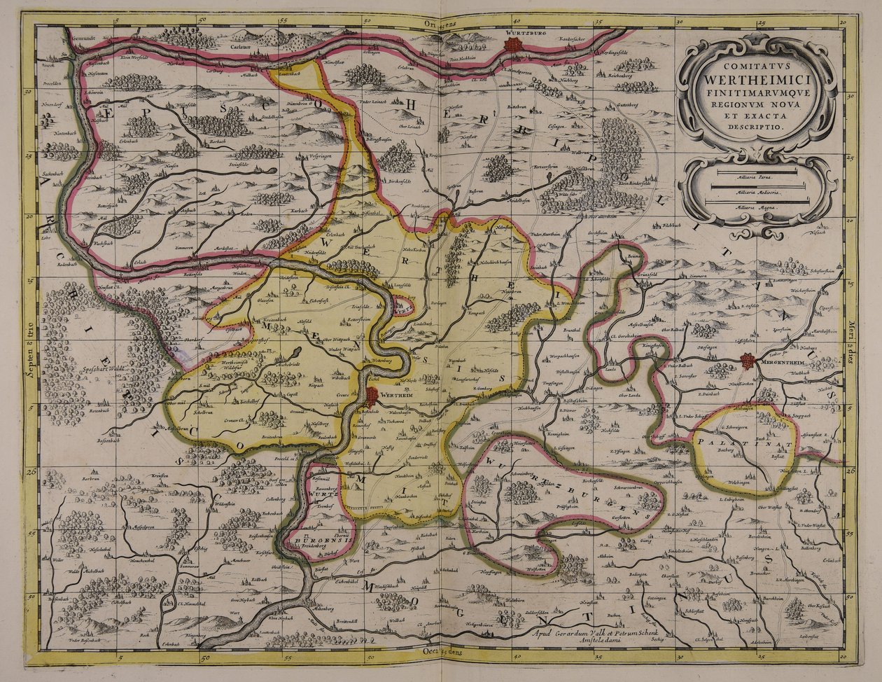 New and Exact Description of the County of Wertheim and Neighboring Regions by Unbekannter Künstler