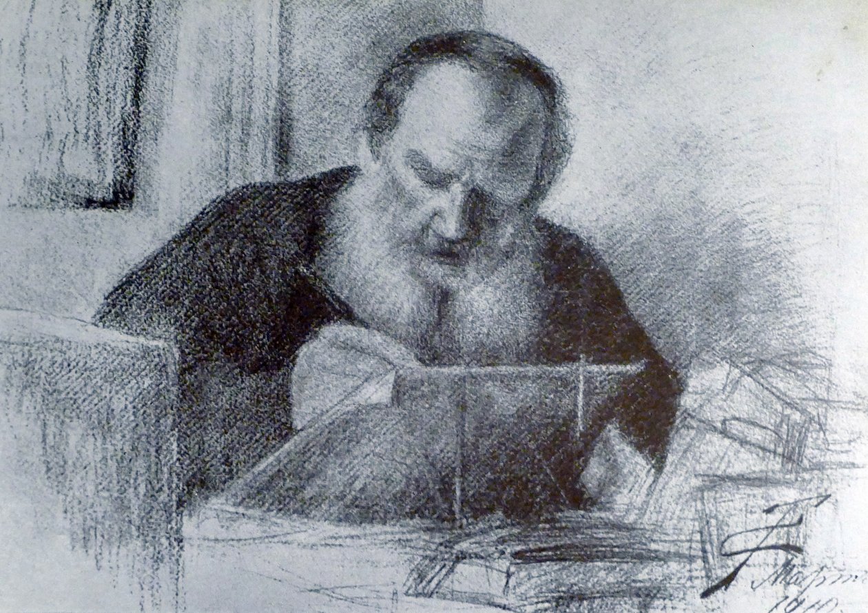 Count Leo Tolstoy (9 September 1828 – 20 November 1910) by Unbekannter Künstler