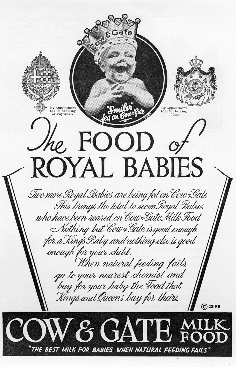 Cow & Gate Milk Food, the Food of Royal Babies by Unbekannt