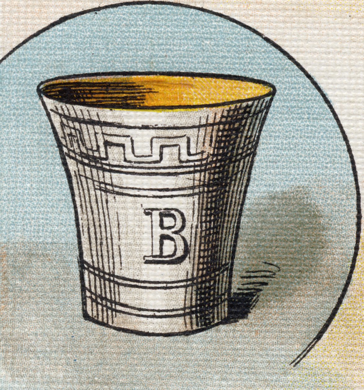 Cup. Engraving in "Alphabet de ma petite fille". Bernardin-Bechet and Fils, bookseller-publishers, Paris, around 1895 by Unbekannt
