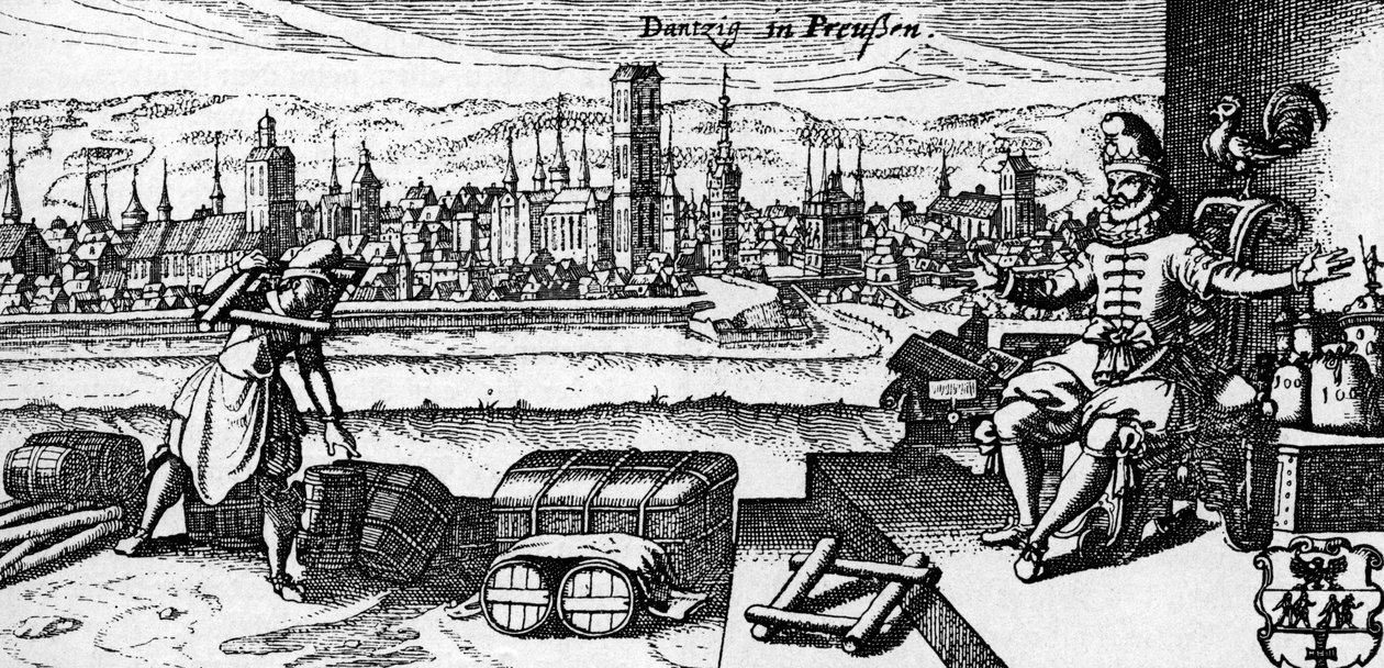 Danzig / Gdansk - View of the City, c. 1700 by Unbekannter Künstler