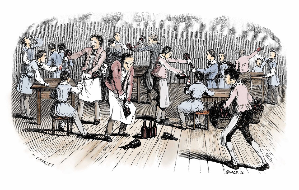 Debuts of the Comic Strip: Engraving from 