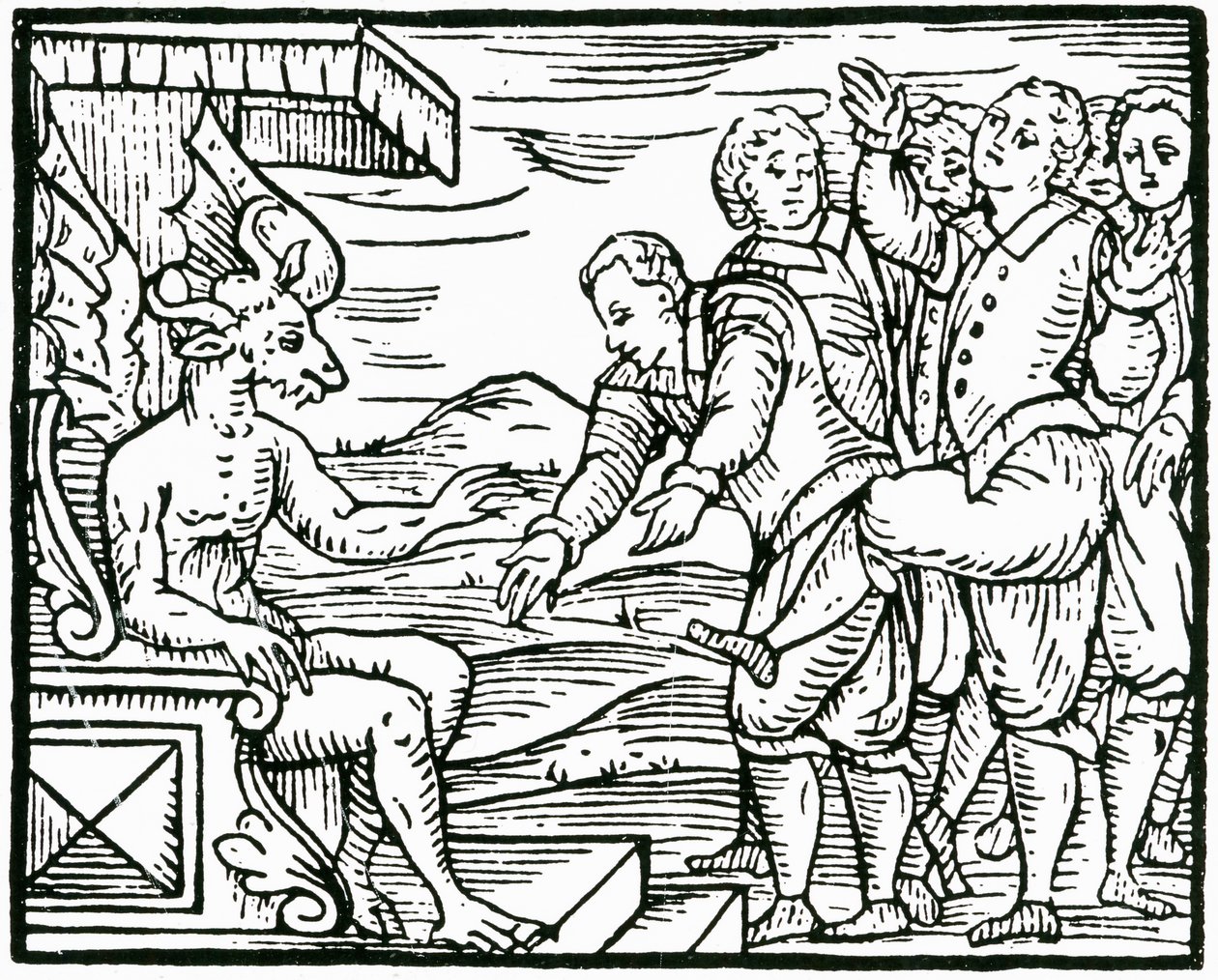 Depiction of Witchcraft, 16th Century by Unbekannter Künstler