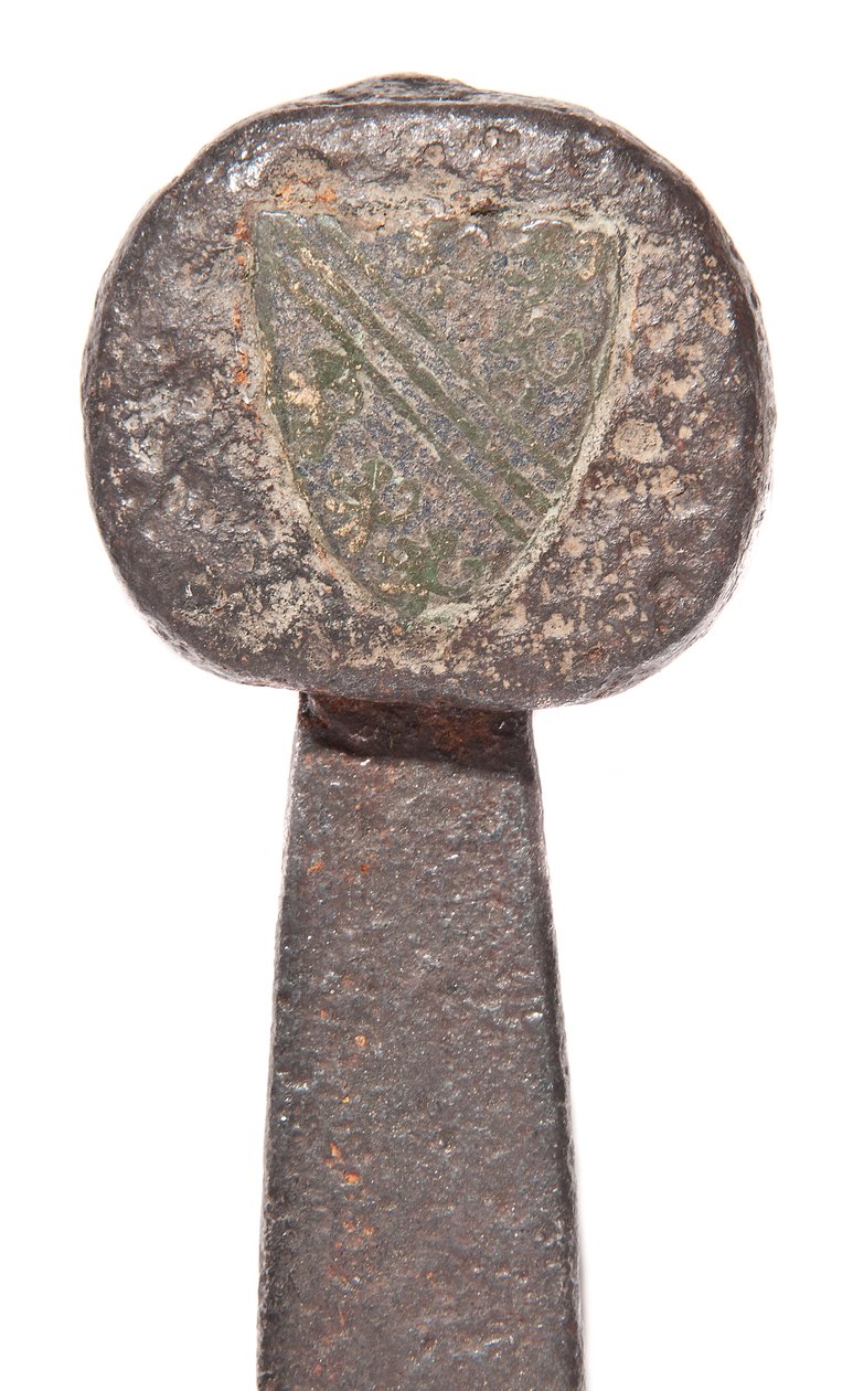 (Detail) Late Medieval Broadsword with Earlier Viking Blade and Armorial Bearings of the De Bohun Family by Unbekannt