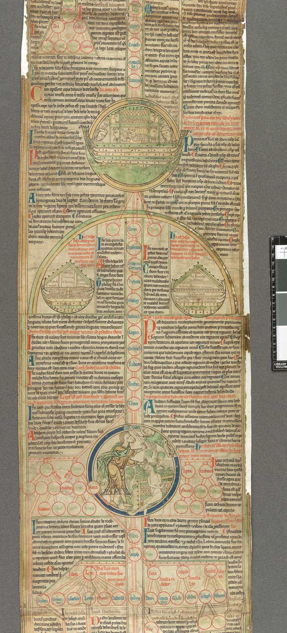 Detail of a roundel from Peter of Poitiers, Compendium historiae in genealogia Christi by Unbekannter Künstler
