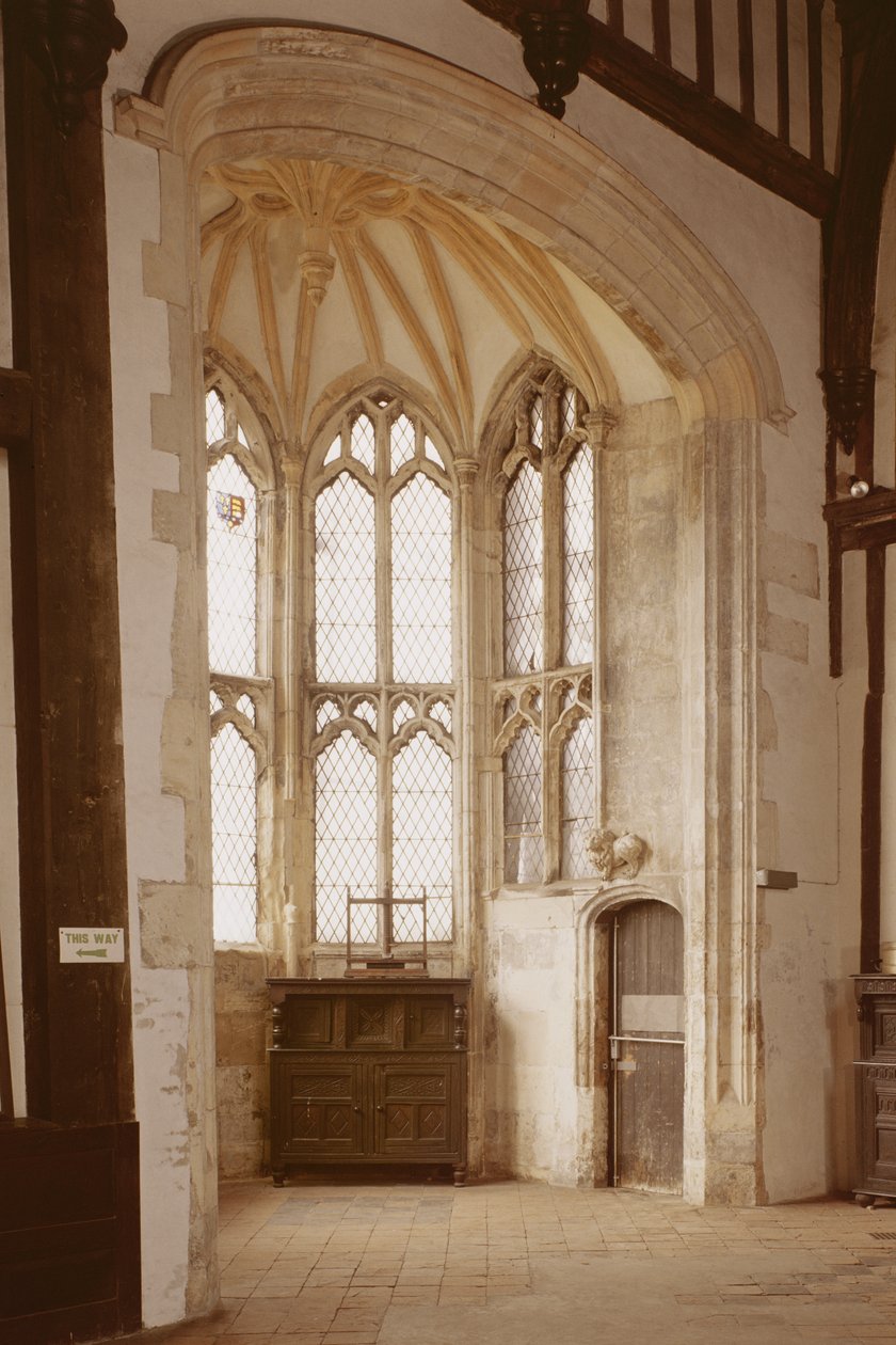 (detail) of a window in the Great Hall, Gainsborough Old Hall, Lincolnshire by Unbekannt