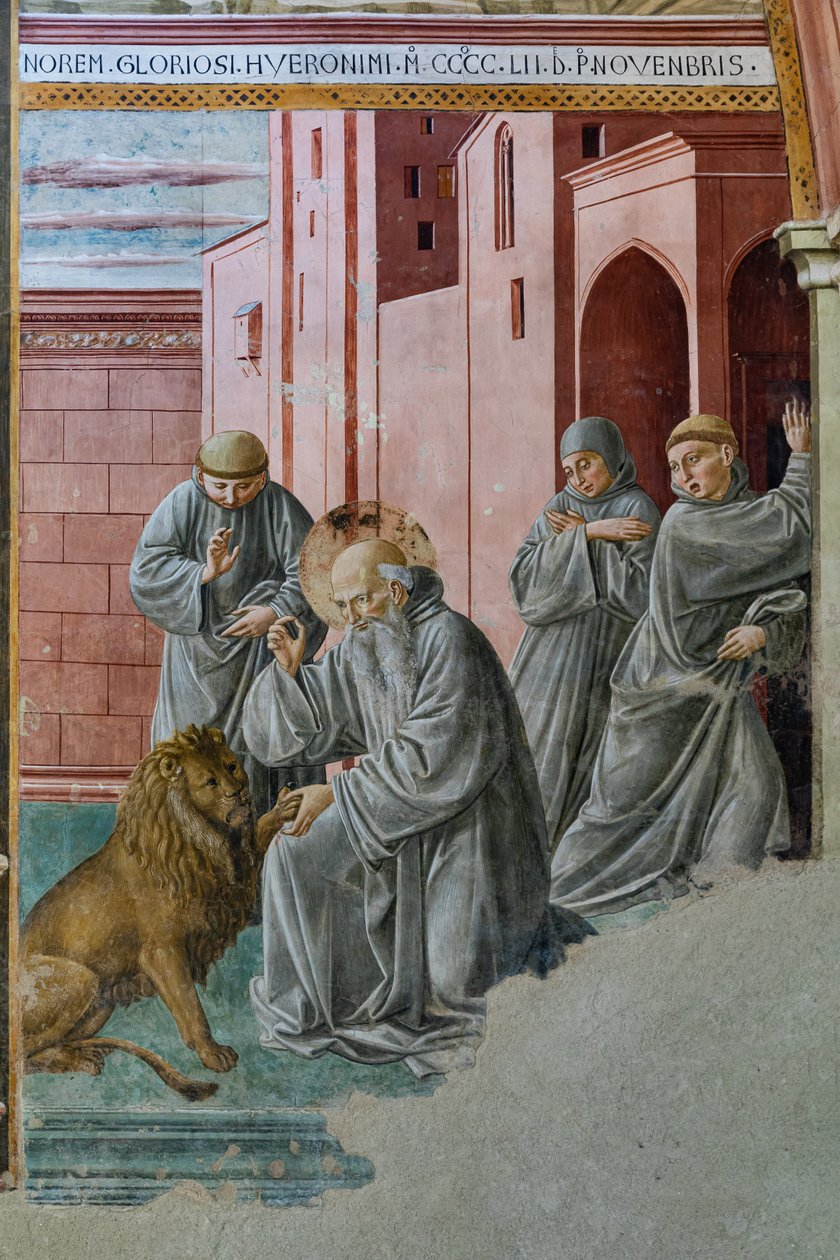 (Detail) St. Jerome Taking the Thorn from the Lion