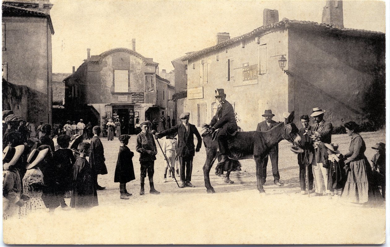 Donkey tower around 1900, Carcassonne by Unbekannter Künstler