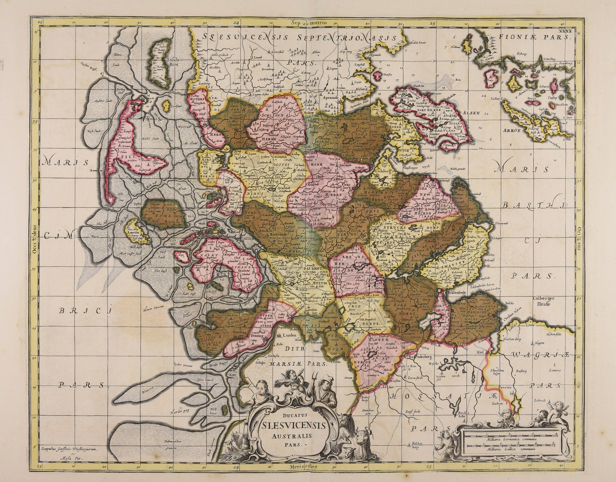 Southern Part of the Duchy of Schleswig by Unbekannter Künstler