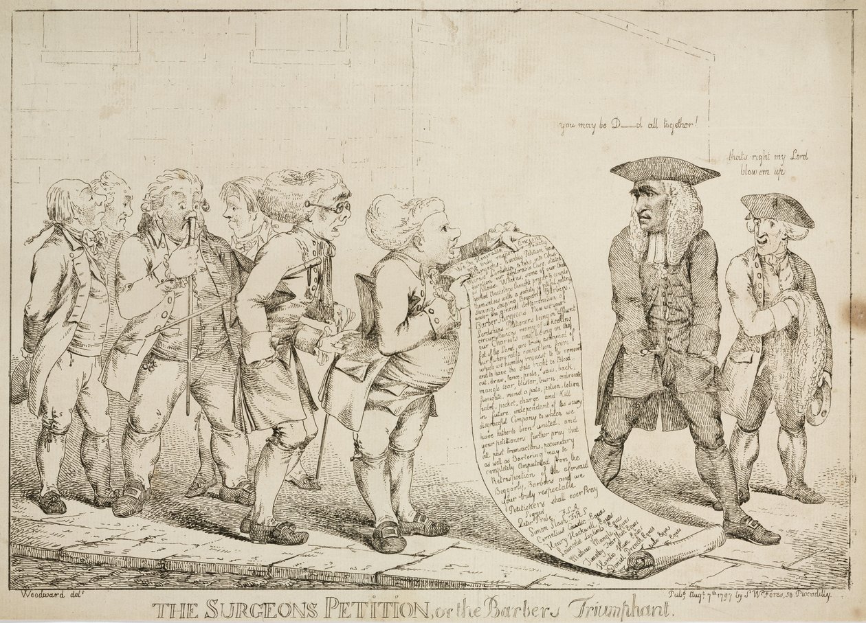 The Surgeons Petition or The Barbers Triumphant (7 August 1797) by Unbekannt