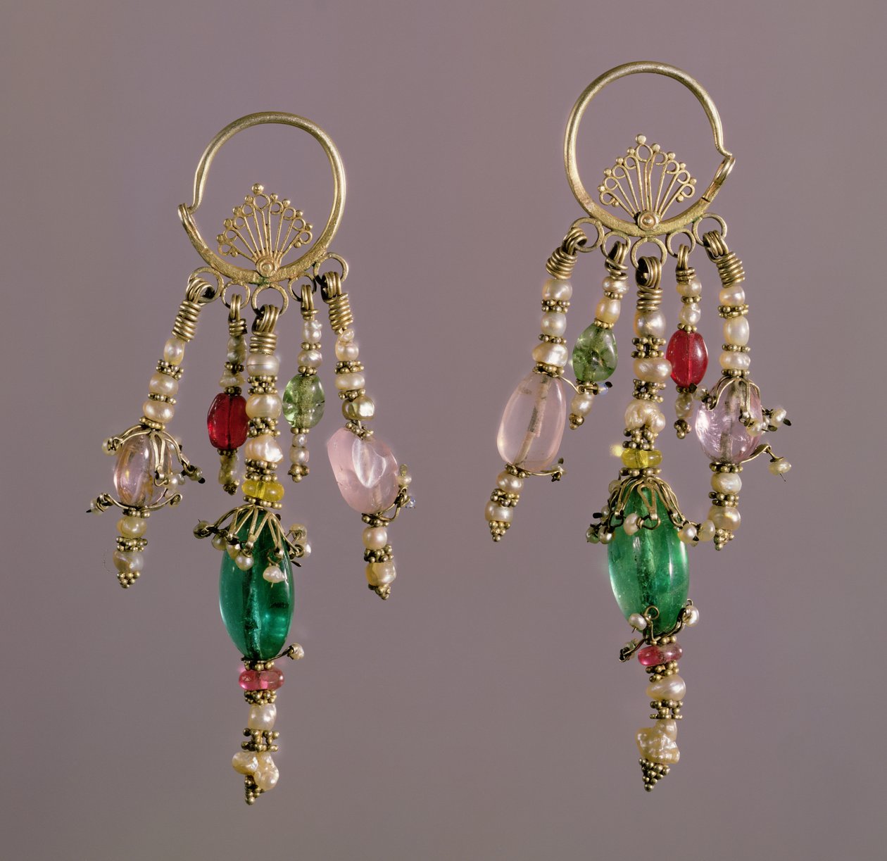 Earrings, Central Asia by Unbekannt