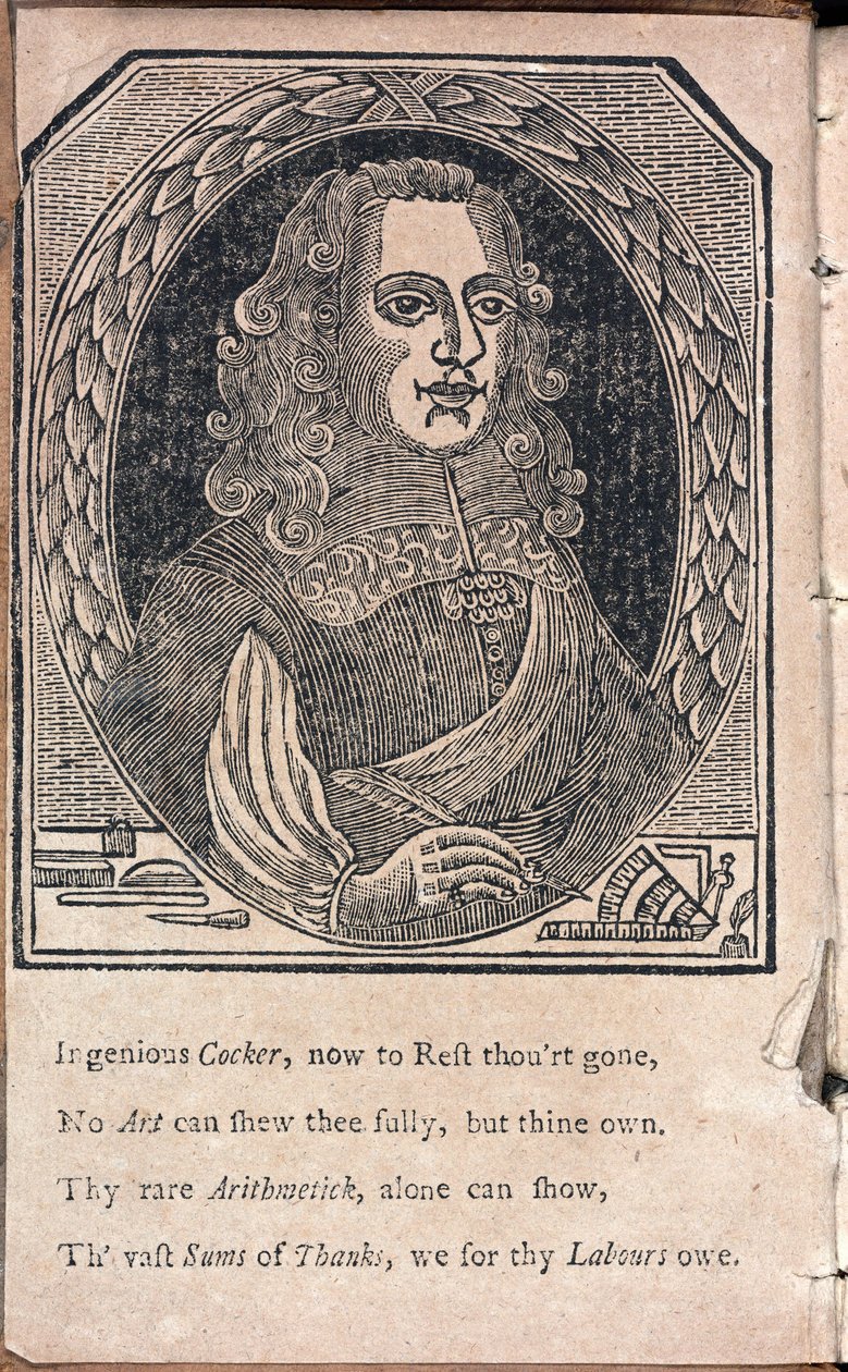 Edward Cocker, English mathematician and engraver by Unbekannt