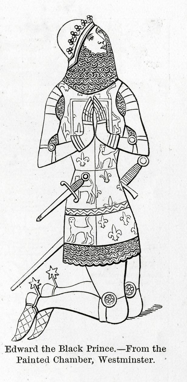 Edward the Black Prince, from the Painted Chamber, Westminster, 1896 by Unbekannt