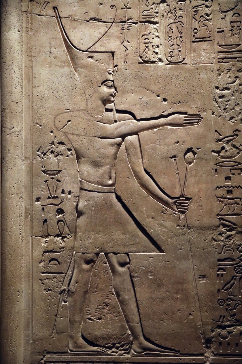 Egypt, Medamud, Montu Temple Door (detail) by Unbekannter Künstler