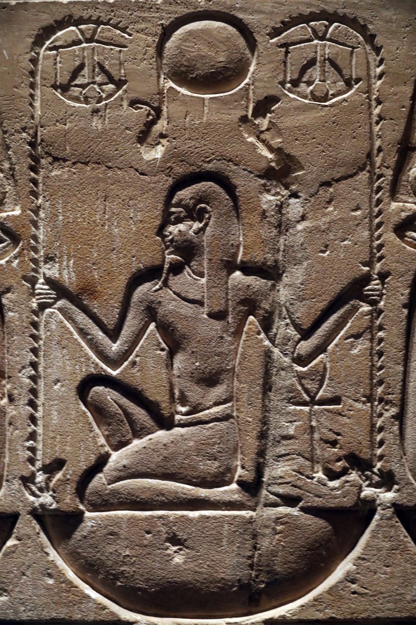 Egypt, Medamud, Montu Temple Door (detail) by Unbekannter Künstler