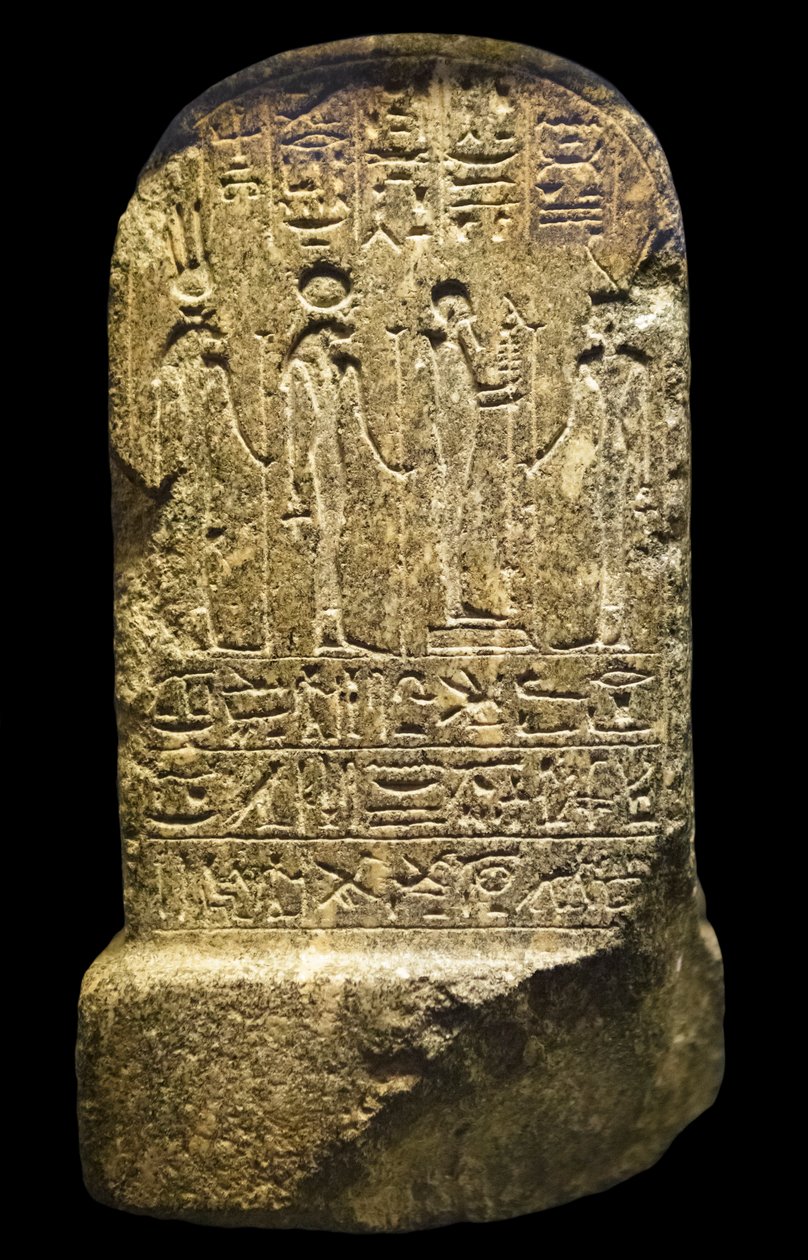 Fragmentary stelephore statue of Paser on knees, New Empire by William M. Timlin