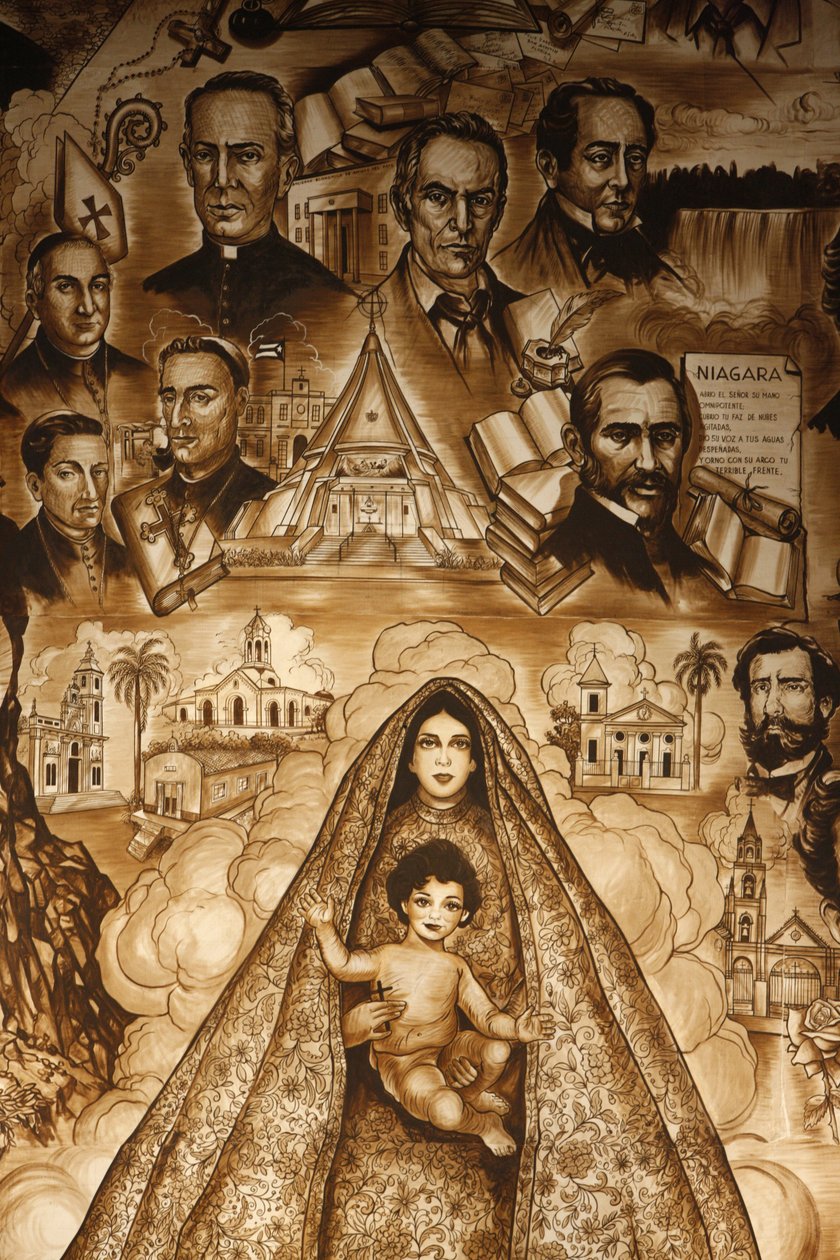 El Mural de la Ermita, Fresco in Ermita de la Caridad Church, Miami, United States by Unbekannt