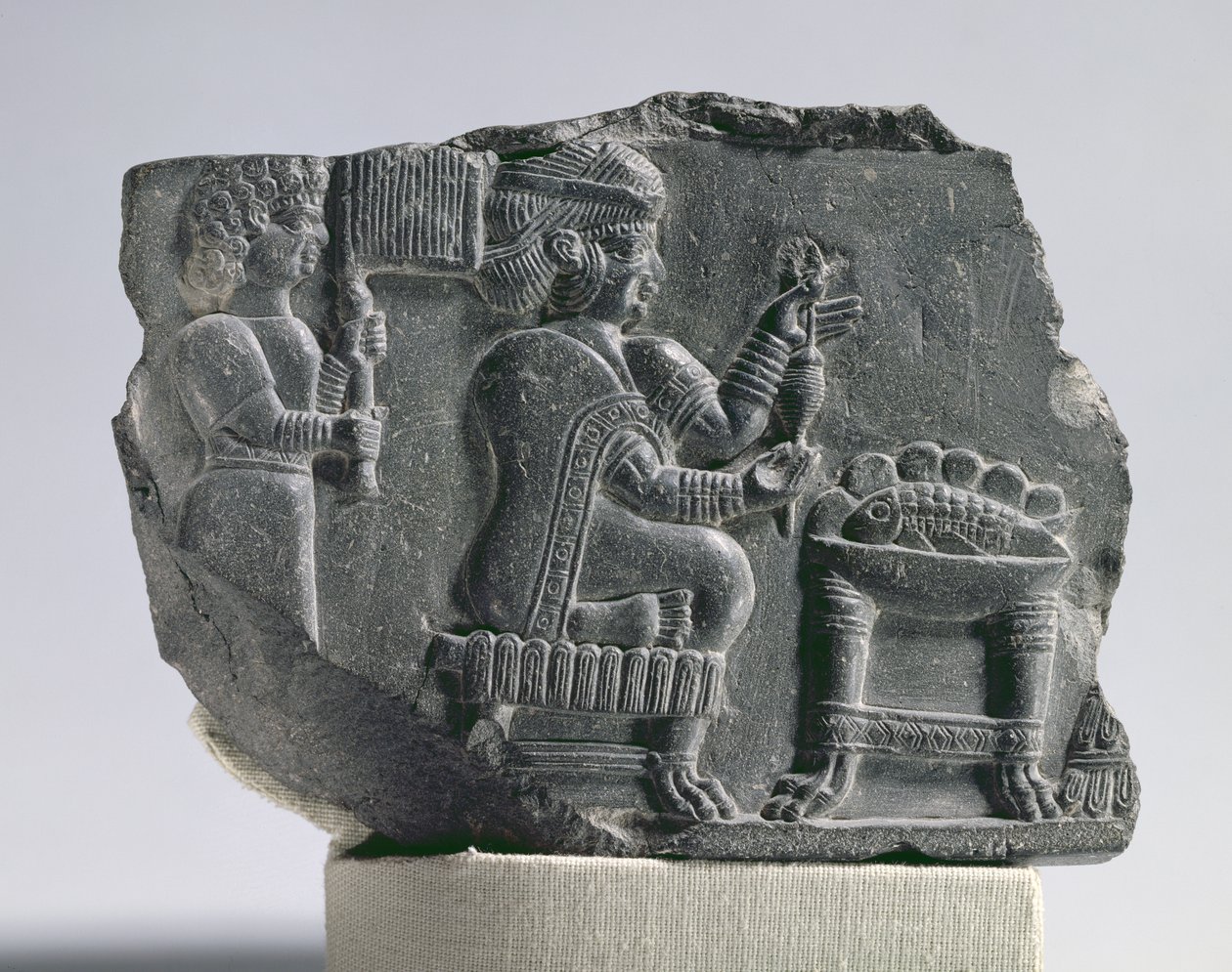Elamite woman spinning by Unbekannt