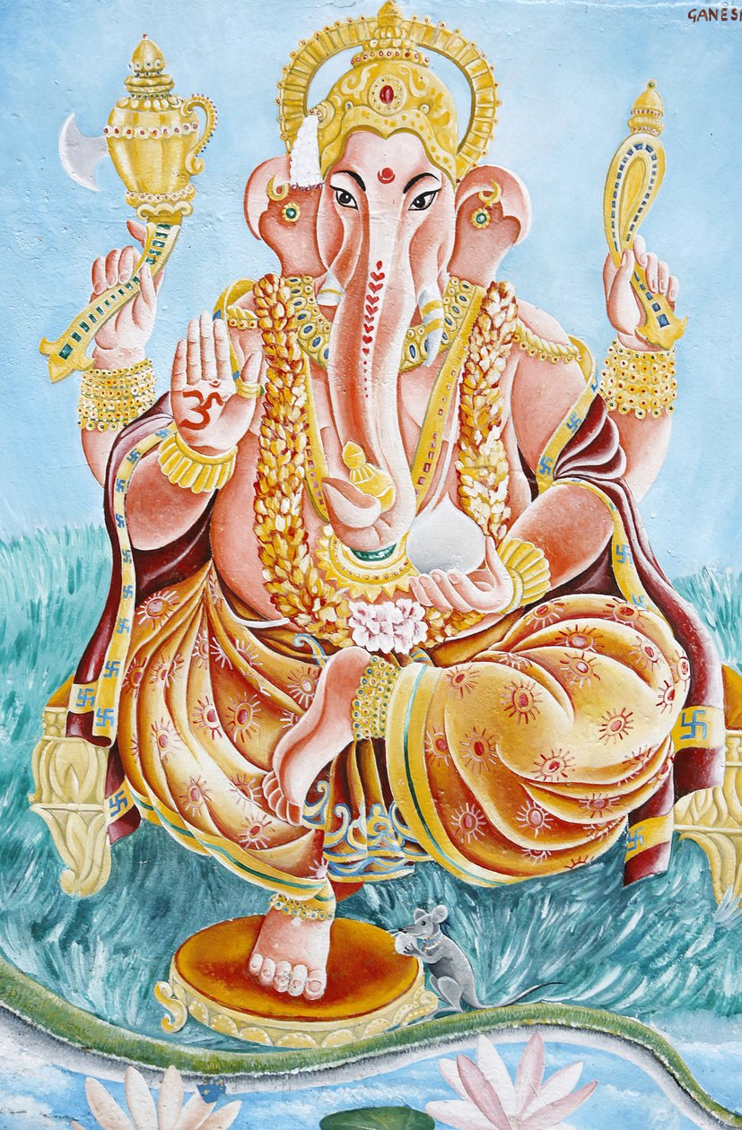 Elephant-headed Hindu god Ganesh, Kathmandu, Nepal by Unbekannt