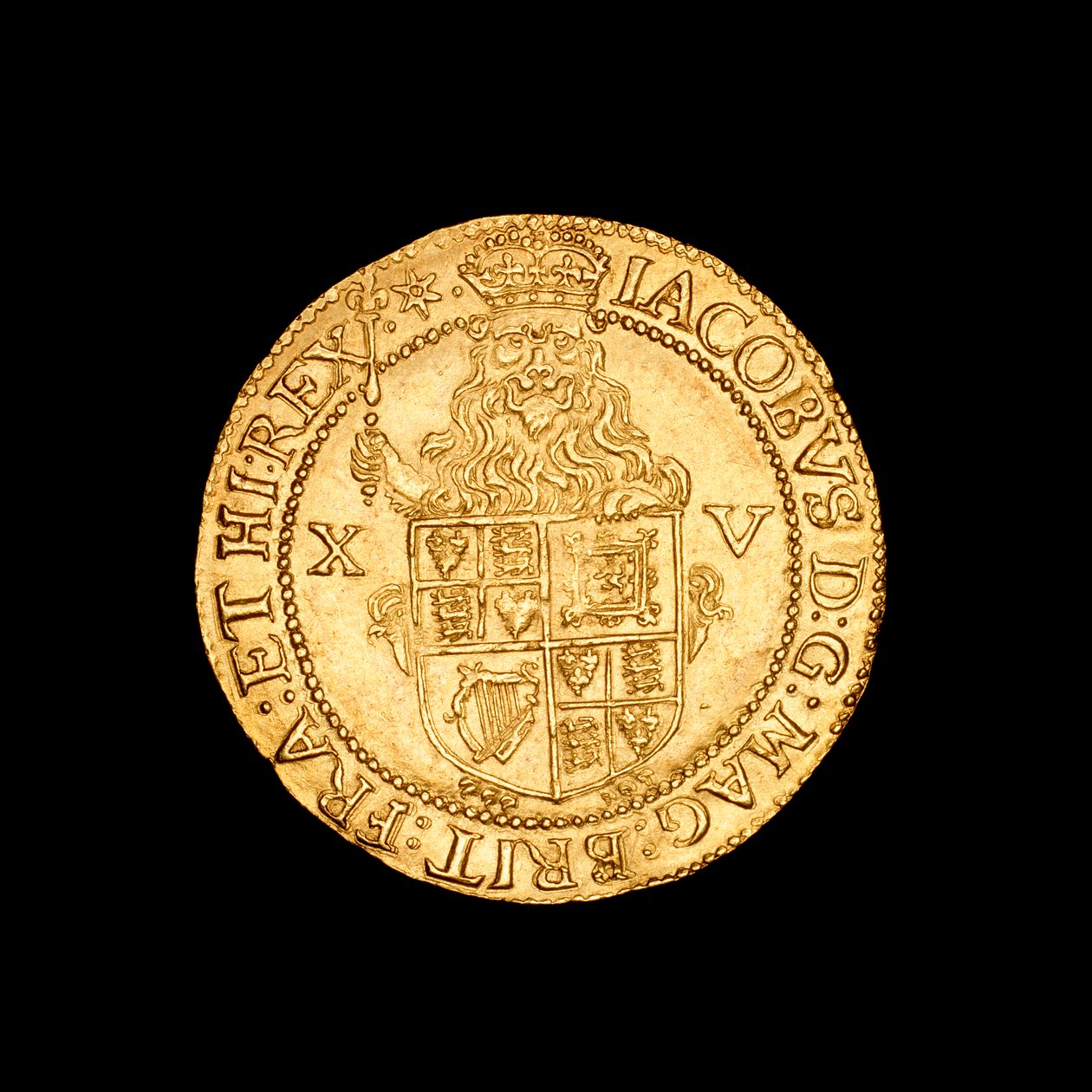 English hammered gold spur ryal Coin by Unbekannter Künstler