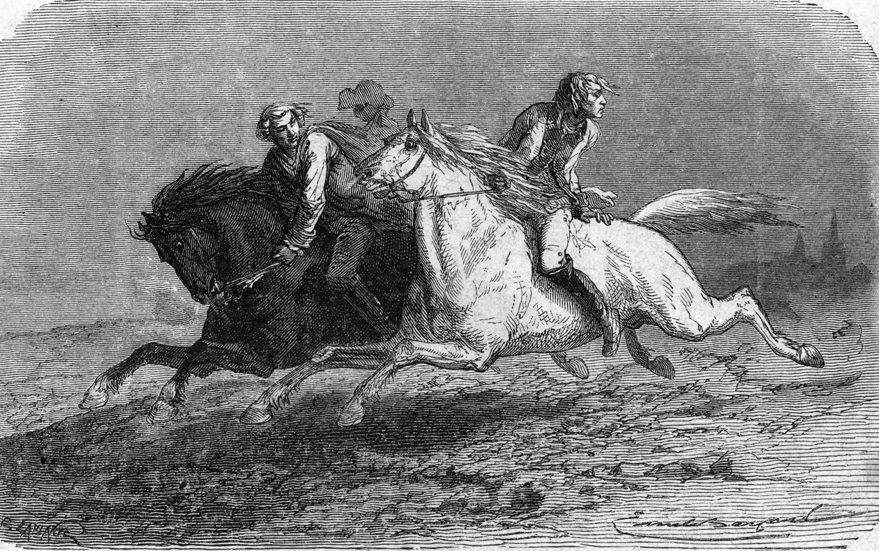 Escape of Frederic de Trenck from the fortress of Glatz in Poland (1746) by Unbekannter Künstler