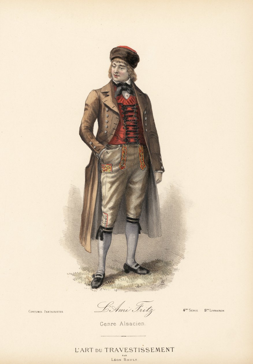 Fancy dress Alsatian costume for the Ami Fritz by Unbekannter Künstler