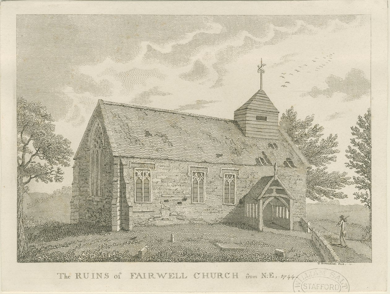 Farewell Church: Engraving, 1744 by Unbekannt