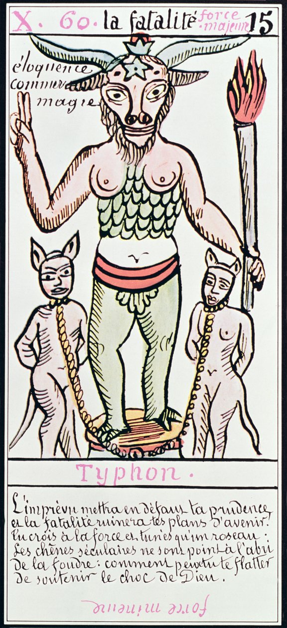 Fate, tarot card, French by Unbekannt