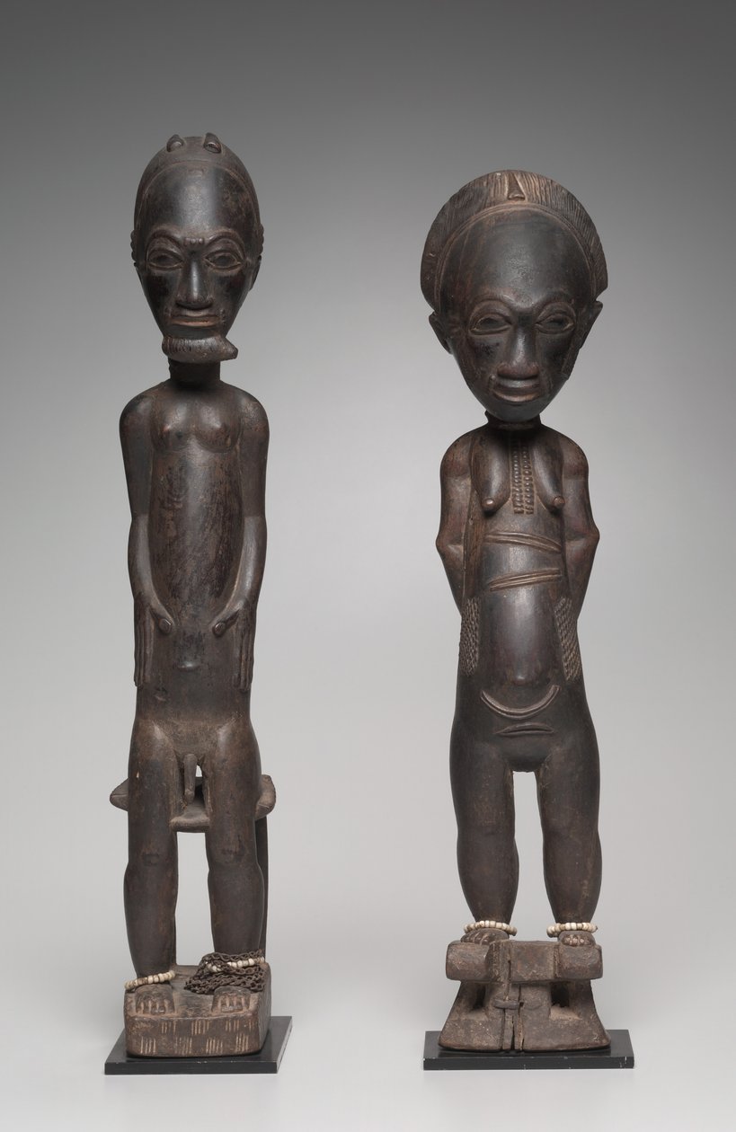 Figure pair, late 1800s to early 1900s by Unbekannt
