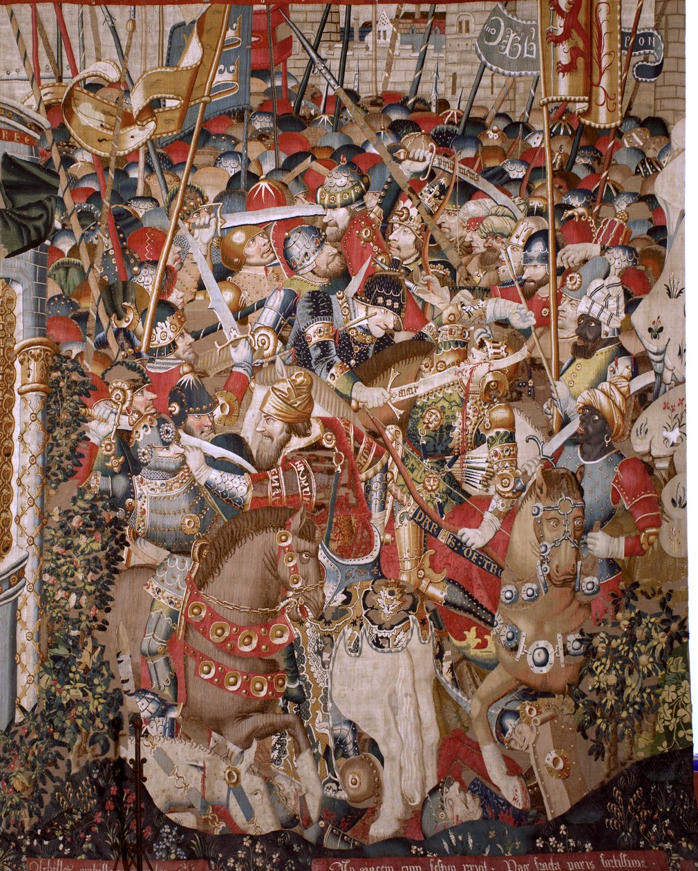 Flemish Tapestry. Series The Trojan War. Achilles