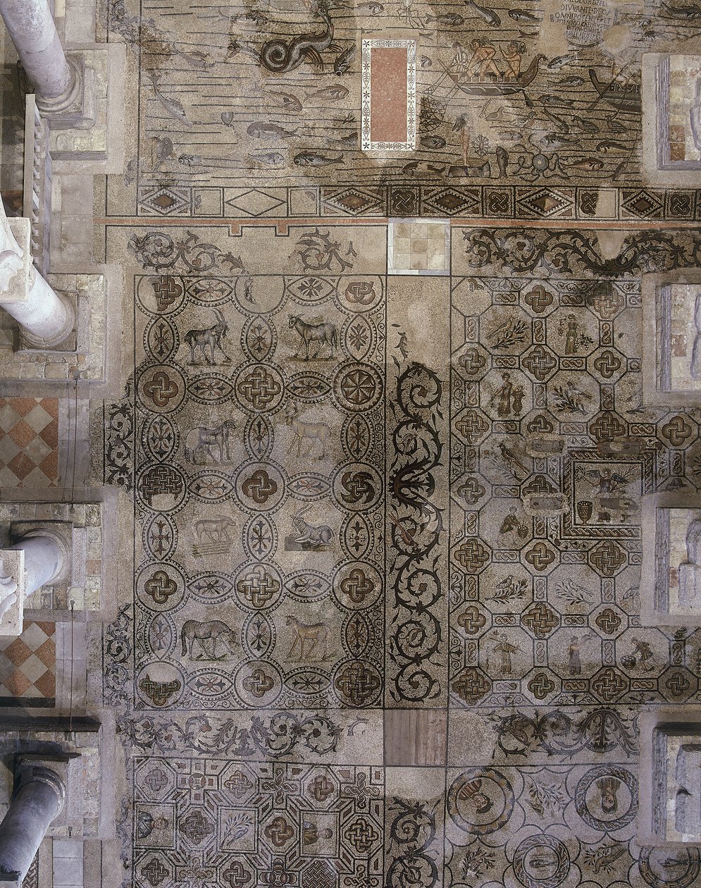 Floor of the early Christian Basilica of Aquileia, Udine by Unbekannt