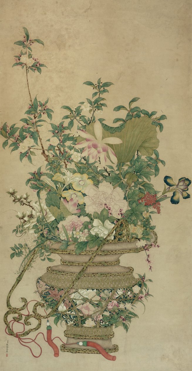 Flowers of the Four Seasons by Unbekannt