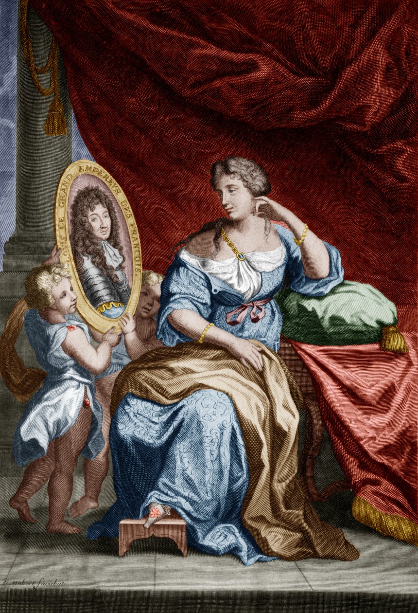 Francoise de Rochechouart de Mortemart marquess of Montespan (1641-1707), said Athenais, mistress of French king Louis XIV by Unbekannter Künstler