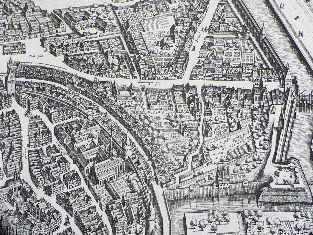 Frankfurt Judengasse 1628 by Unbekannter Künstler
