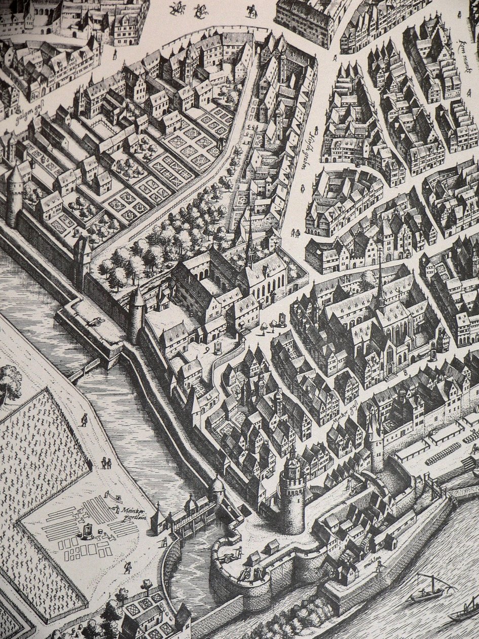 Frankfurt Karmeliterkloster 1628 by Unbekannter Künstler