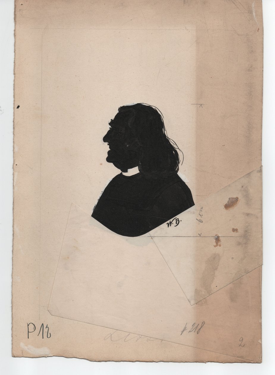 Franz Liszt (1811-1886) (silhouette) by Unbekannter Künstler